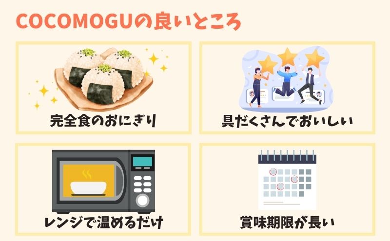 COCOMOGU(ココモグ)のメリット